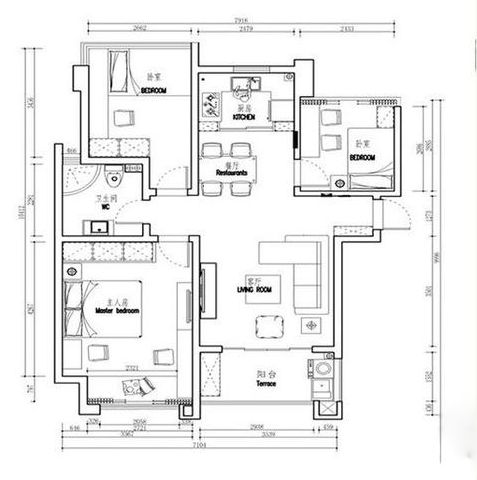 白色、木色與黑色演繹同一空間下的不同格調！