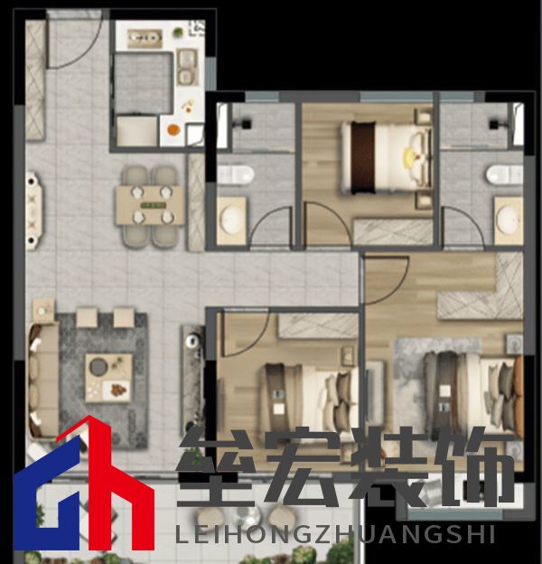 玄關(guān)餐邊柜電視柜一體化，超棒設(shè)計(jì)藏不住了！