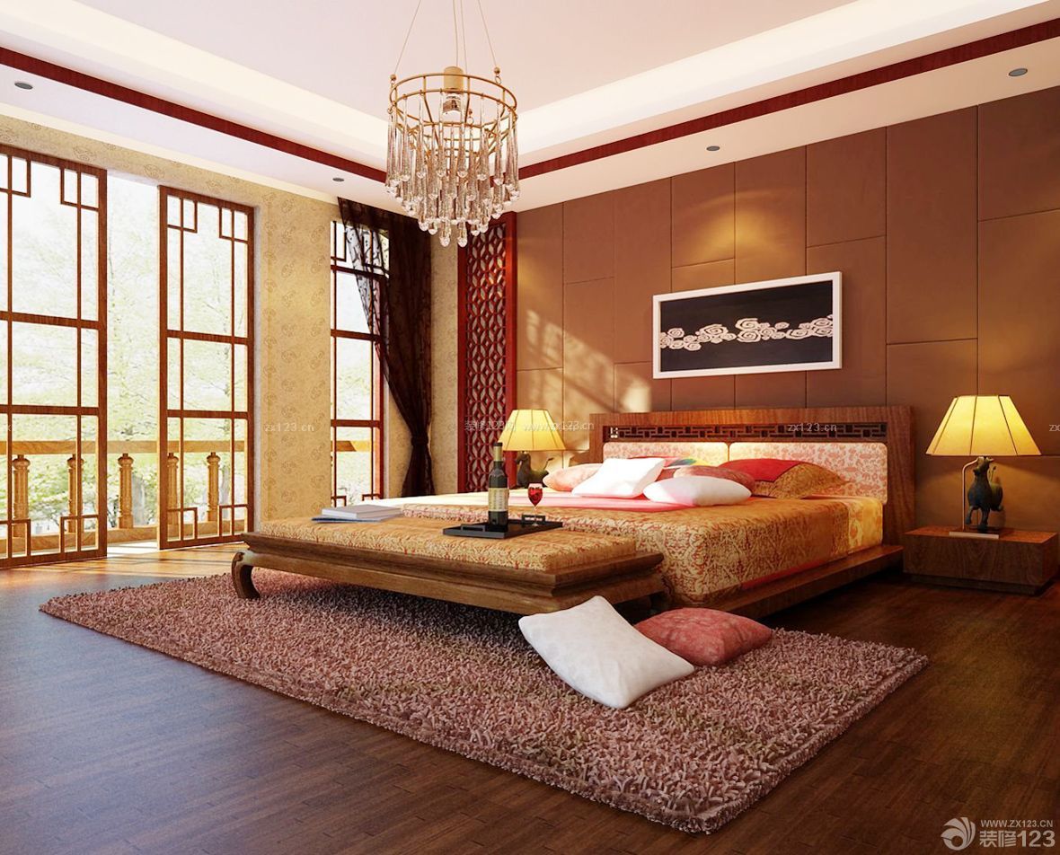 中式客廳裝修效果圖_廈門中式裝修_會(huì)所中式裝修