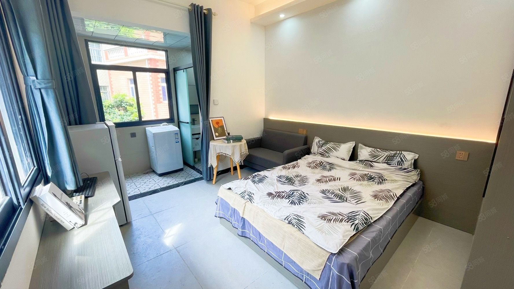 杏林村園博苑地鐵口全新邊套精裝大單間，出租，全屋燈帶裝飾