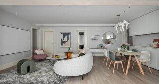 廈門140m2三居室溫馨又精致，沙發(fā)不靠墻，巧妙利用空間，沙發(fā)不靠墻，巧妙利用空間