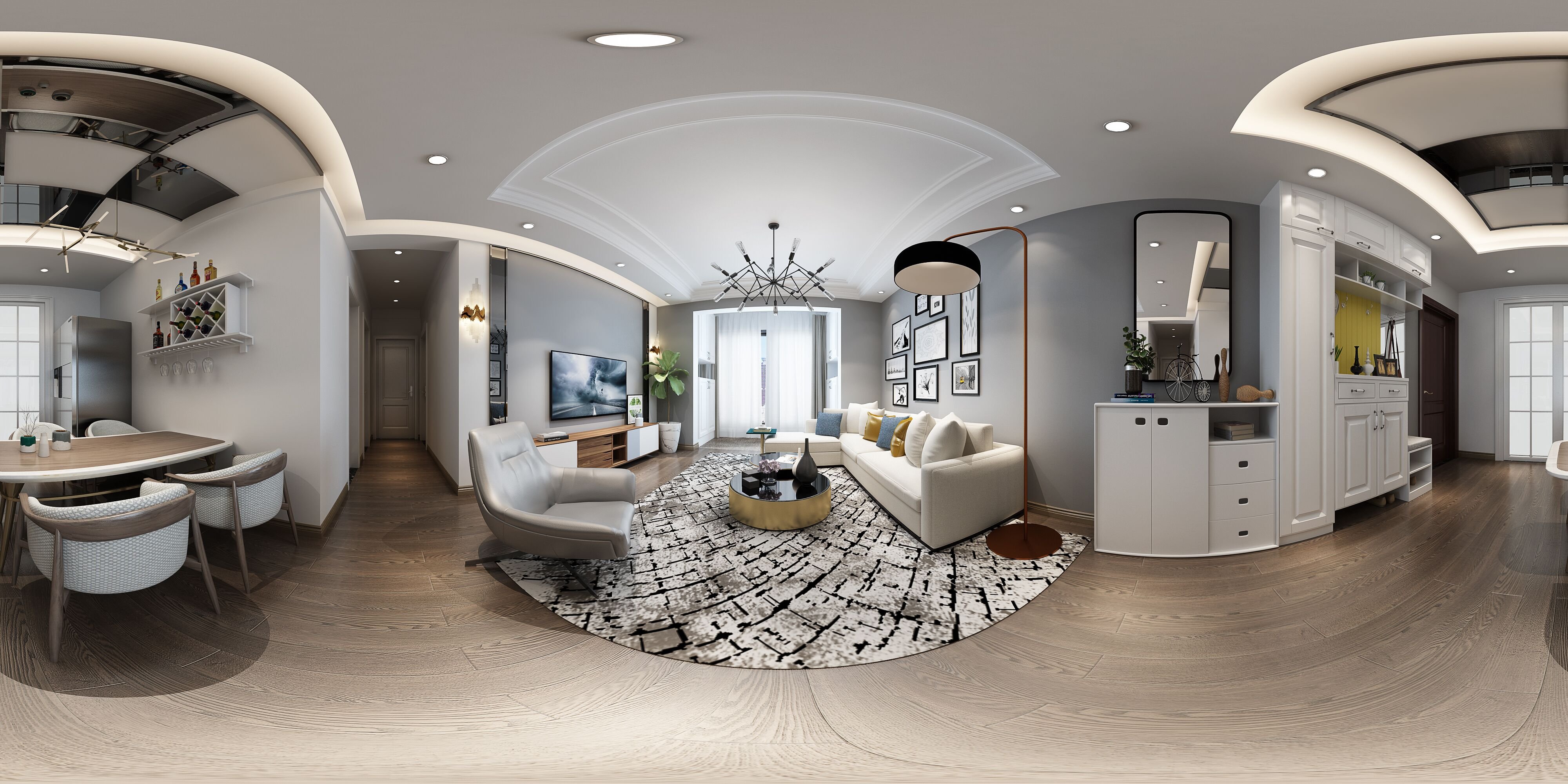 240平米的現(xiàn)代風(fēng)格，原來復(fù)式還可以這樣裝修！