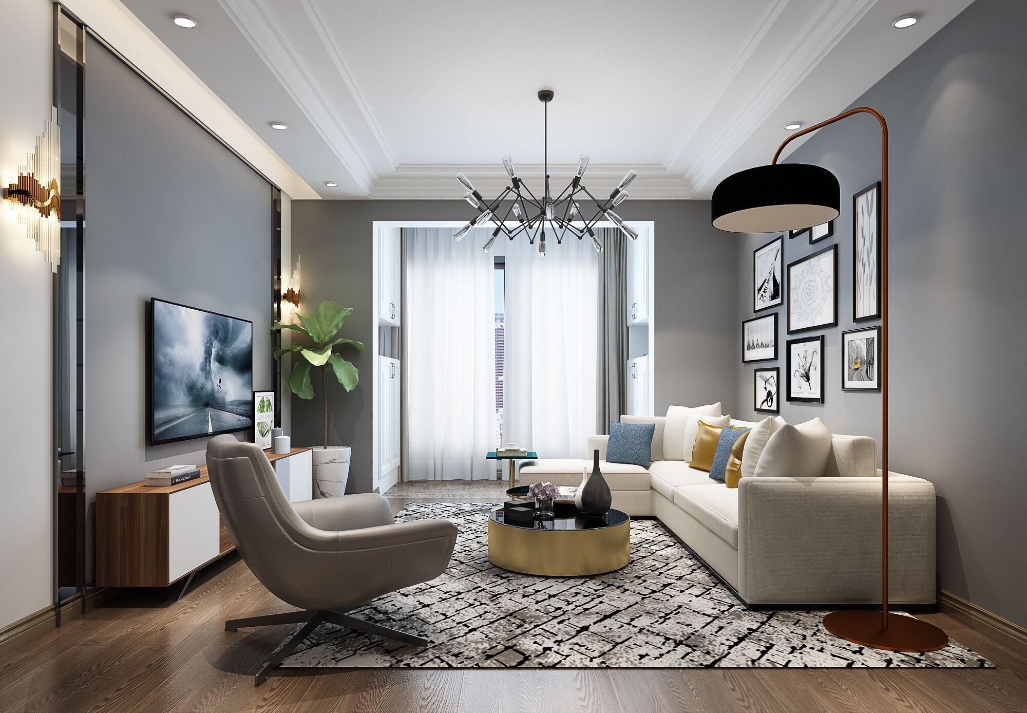 240平米的現(xiàn)代風(fēng)格，原來復(fù)式還可以這樣裝修！