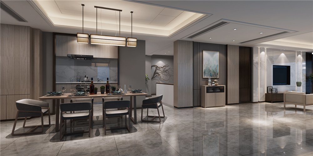 我家裝修的360平米中式風(fēng)格，半包花了22萬(wàn)元，值不值？-正榮學(xué)府壹號(hào)裝修