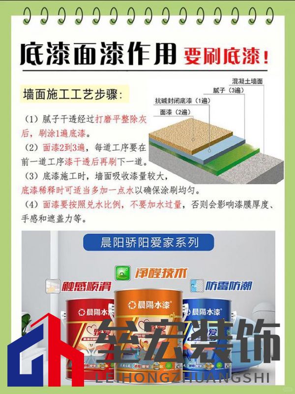 晨陽水漆春季家裝指南:環(huán)保涂料選購+底漆施工要點